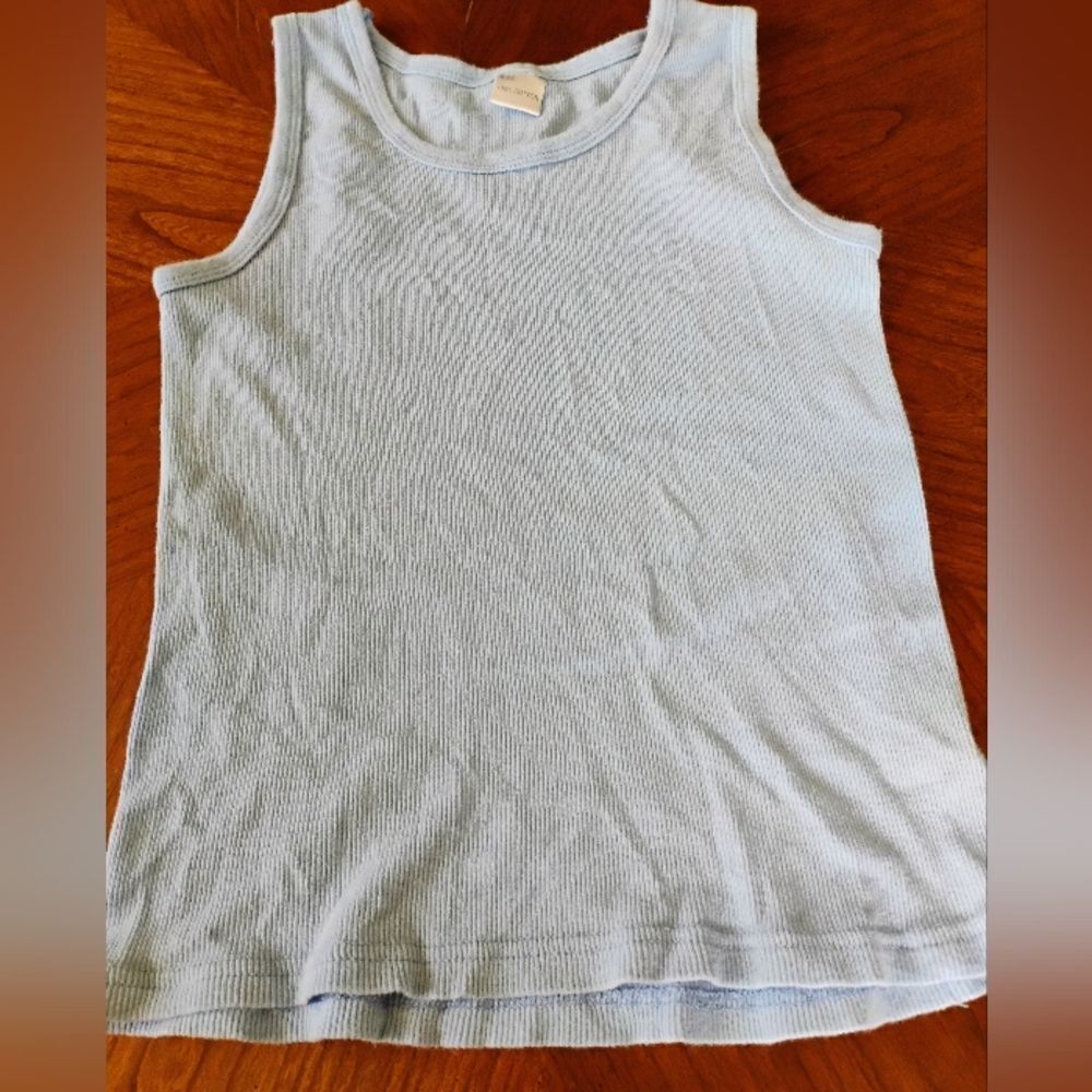 (0978) Light Blue Sleeveless Top - Size: Large